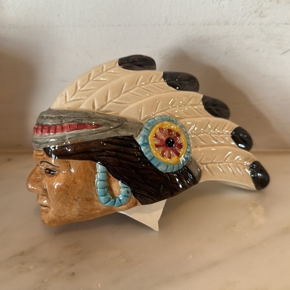 Vintage Omni Bus Native American Muticolored 32 oz. Teapot - Picture 9 of 13